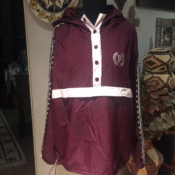 PINK Victoria's Secret Jackets & Blazers - Pink Victoria Secret Burgundy jacket, Size M
